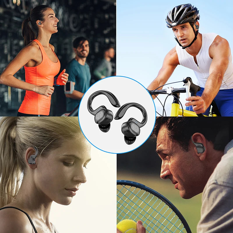 Sports Wireless Earphones BT over Ear Buds with Earhooks Sports Earphones Running in-Ear Headphones vv2