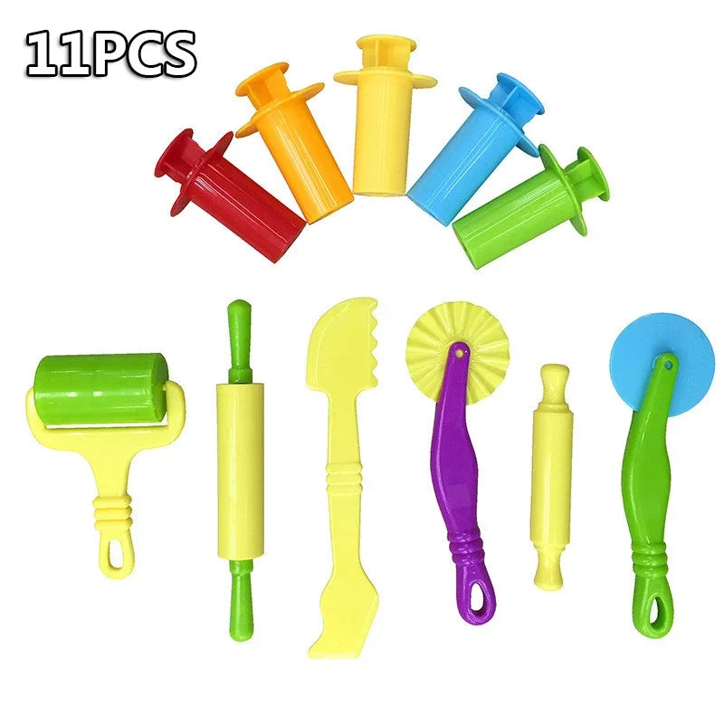 2023 Montessori Toys Inspired Plasticine Mold Toy Set Educational DIY Educational Toys for Dough Tools for Children Kid Boy Gift