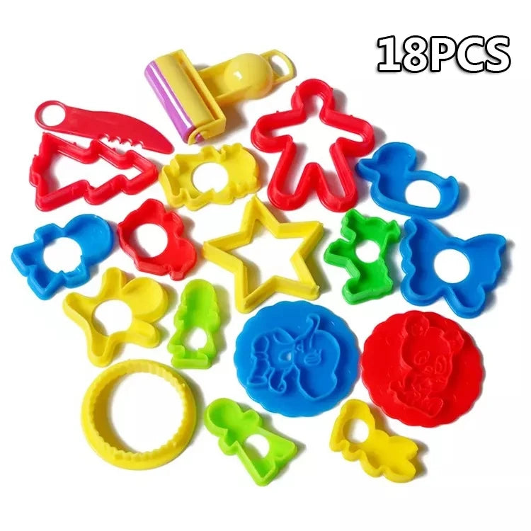 2023 Montessori Toys Inspired Plasticine Mold Toy Set Educational DIY Educational Toys for Dough Tools for Children Kid Boy Gift