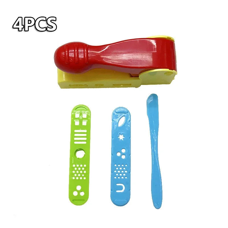 2023 Montessori Toys Inspired Plasticine Mold Toy Set Educational DIY Educational Toys for Dough Tools for Children Kid Boy Gift